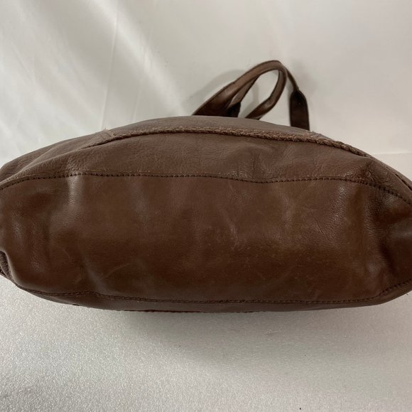 Lucky Brand Cow Hide Leather Shoulder Bag - Picture 13 of 15